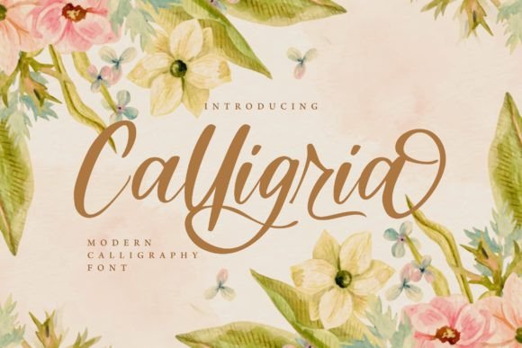 Calligria: A Script Font for Elegant and Consistent Branding