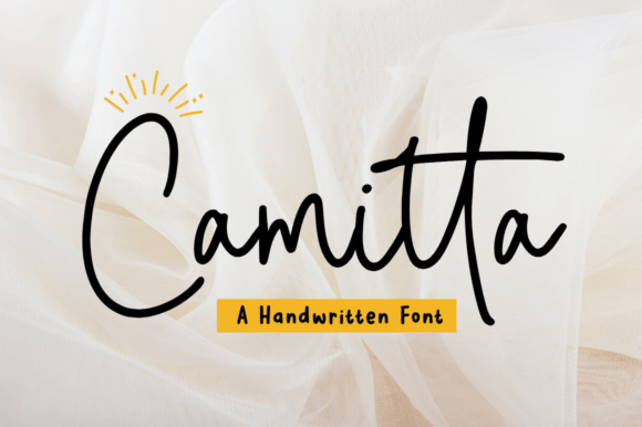 Camitta: A Handwritten Font for Crafting Beautiful Products