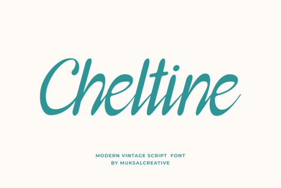 Cheltine: A Script Font for the Modern Maker