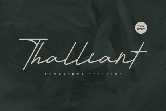 Discovering Thalliant: A Creative Font for Handmade Products