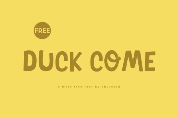 Duck Come: A Modern Script Font for Friendly Branding