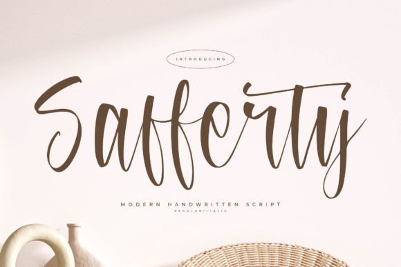 Safferty: An Elegant Script Font for Editorial Grace