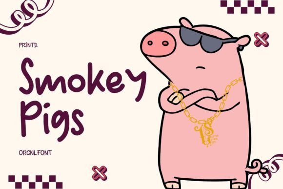 Smokey Pigs: A Hand-Drawn Font for Digital Nostalgia