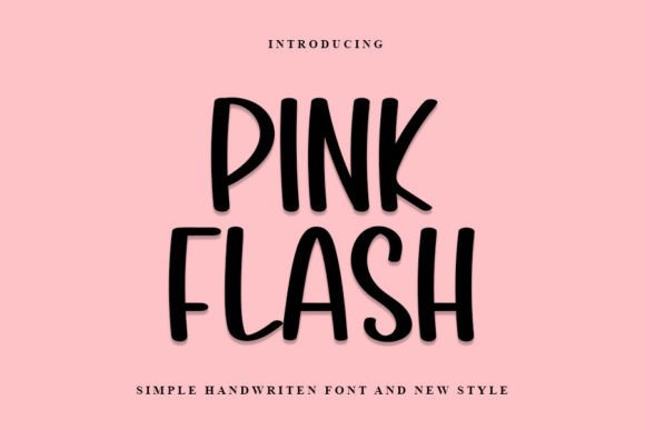 The Playful Editorial Personality of the Pink Flash Typeface