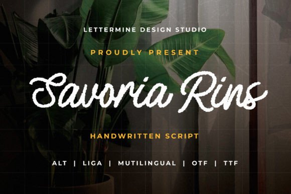 The Savoria Rins Font: Natural Beauty for Your Handmade Projects
