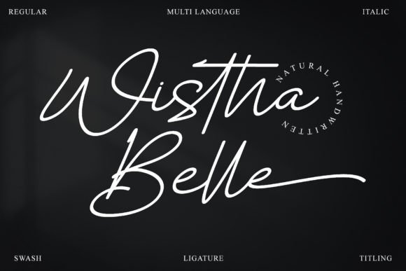 Wistha Belle: The Handwritten Font for Authentic Marketing